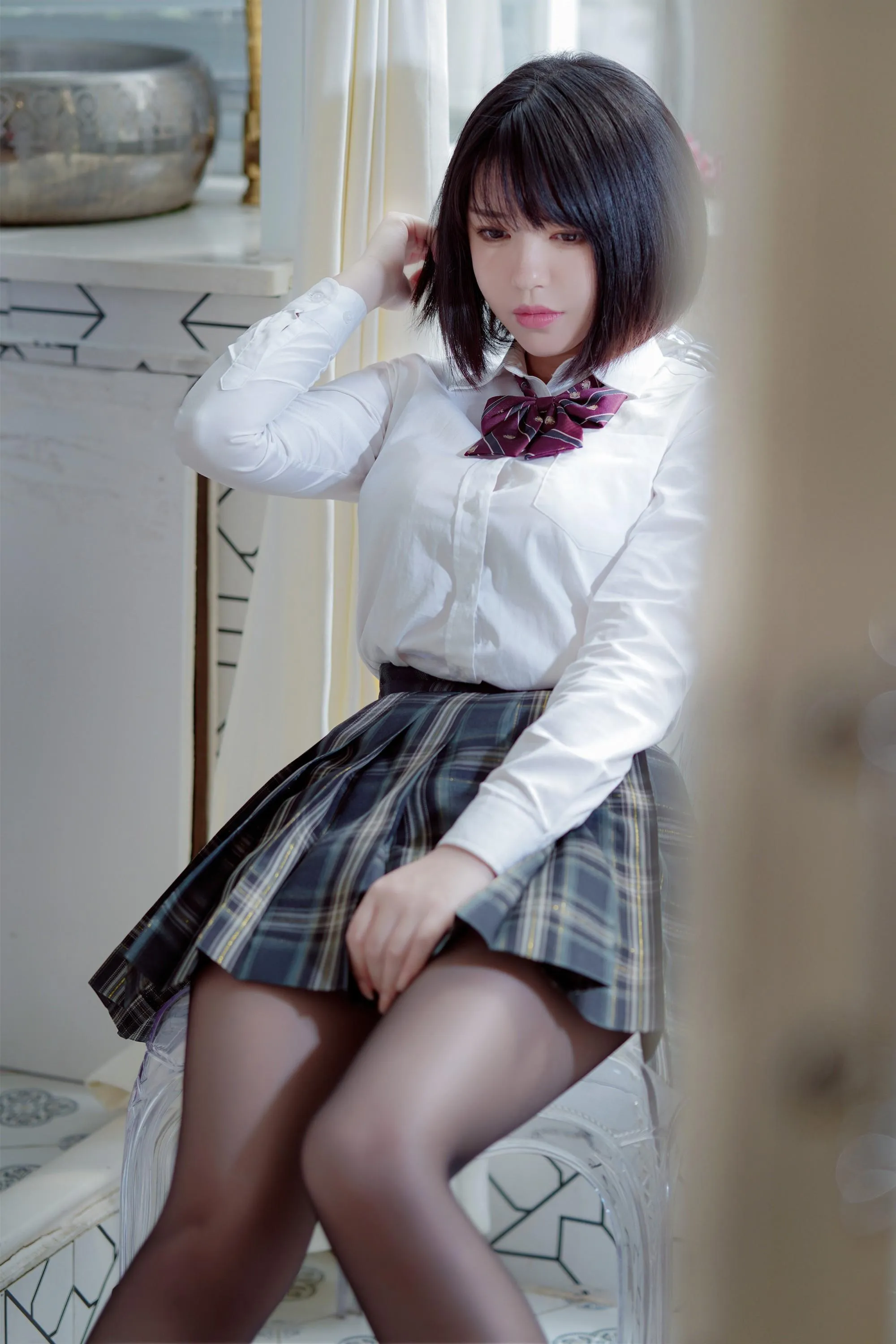 半半子 – NO.46 彼女の制服姿が好き [54P]插图7